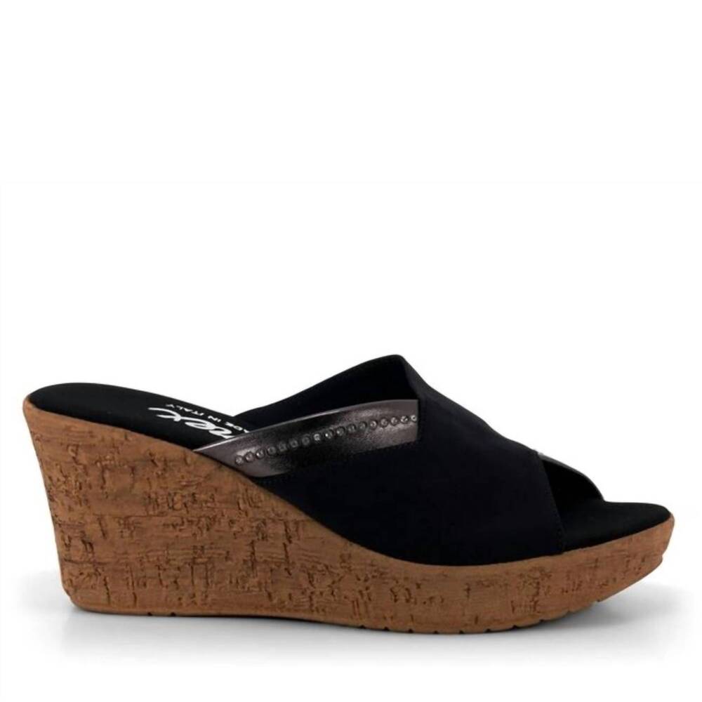 NEW ONEX women's maggi wedge sandals in black